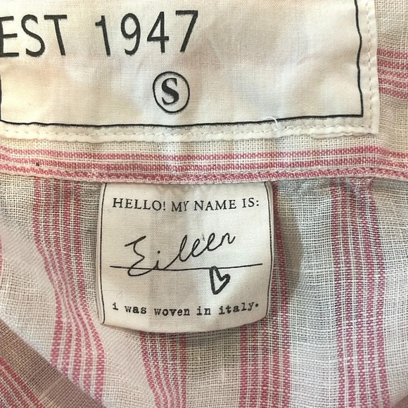 Frank & Eileen Barry Button Up Shirt Pink size small - Picture 4 of 8